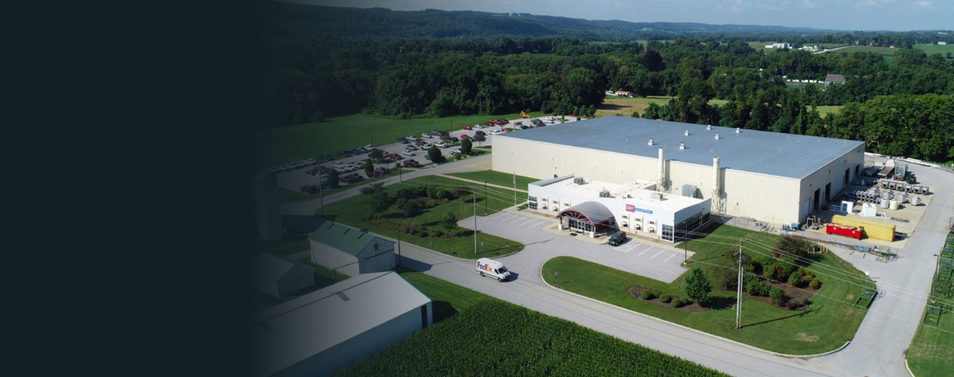 SWF Industrial as seen from a drone.