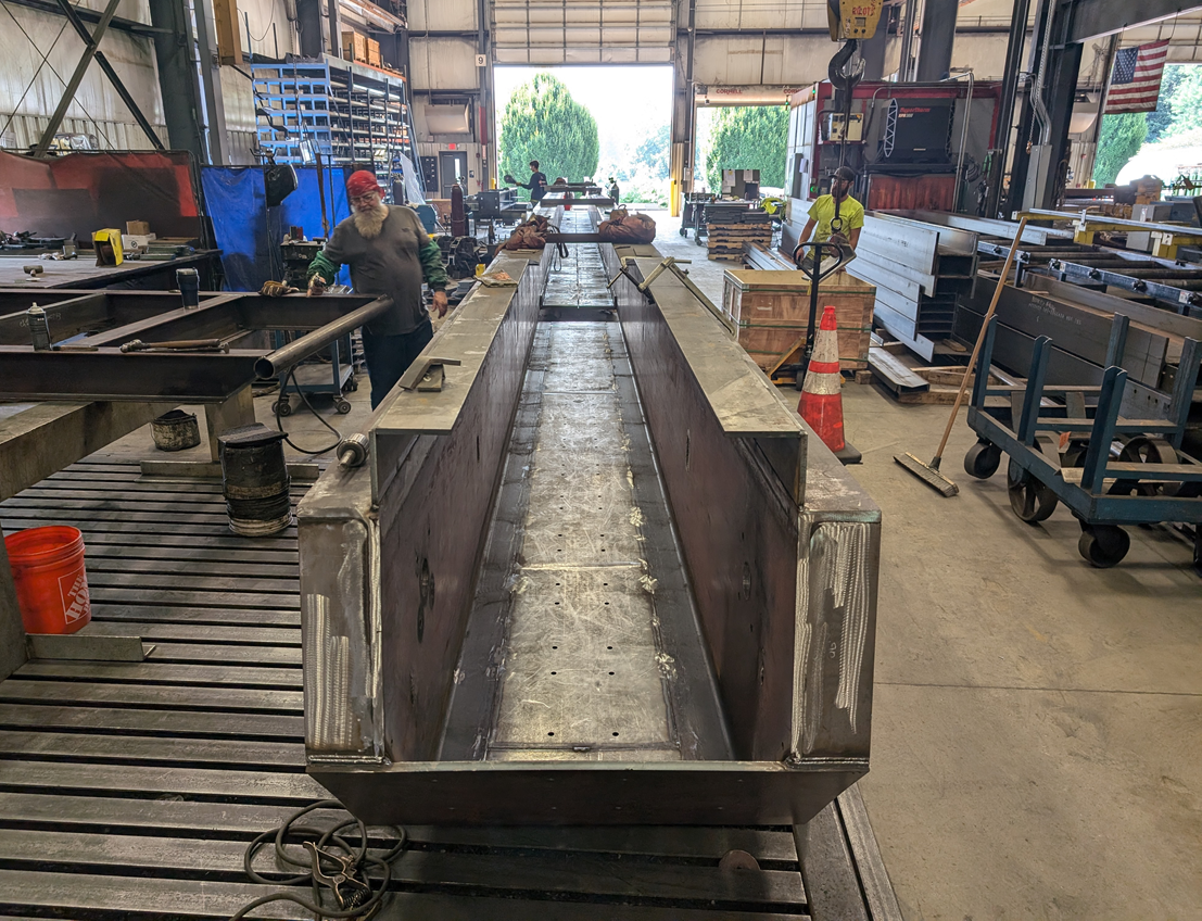 Structural Steel Beam made of carbon for use in a silo